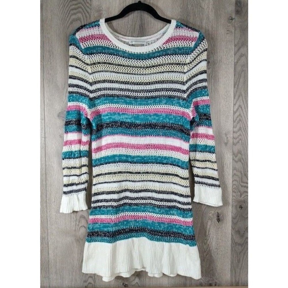 Christopher & Banks Sweater Womens Large Loose Knit Tunic Long Sleeve
